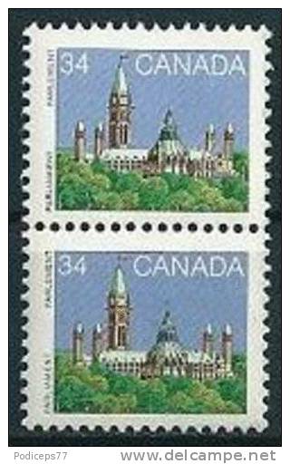 Kanada  1985  Parlamentsgebäude  34 C (Paar)   Mi-Nr.953  Postfrisch / MNH - Neufs