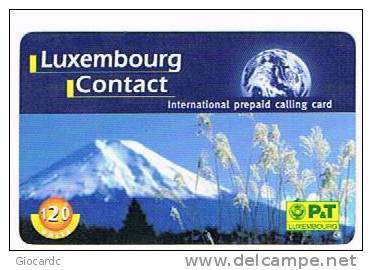 LUSSEMBURGO (LUXEMBOURG) - P&T REMOTE  - CONTACT: MOUNTAIN EX. 1.4.2000 - USED - RIF. 7915 - Mountains