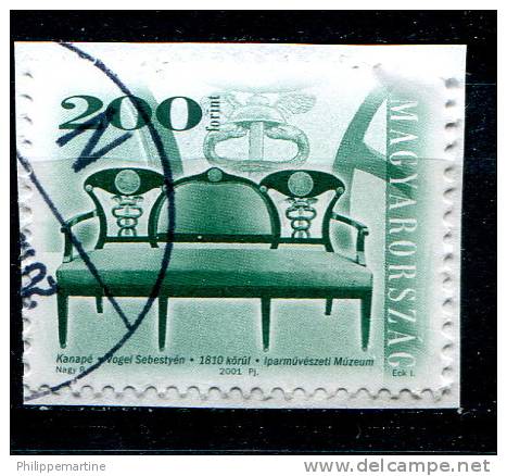 Hongrie 2001 - YT 3771 (o) Sur Fragment - Mobilier (canapé) - Used Stamps