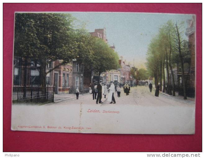 Netherlands---  Leiden  Stationsweg   Undivded Back --===ref 139 - Leiden