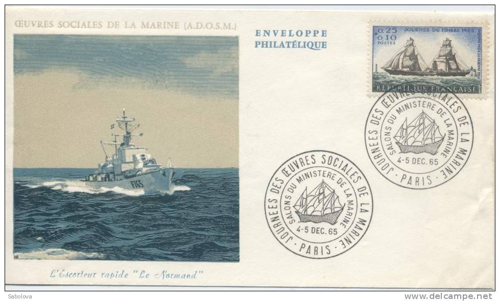 Oeuvres Sociales Ministère Marine19625 4 Et 5 Décembre Escorteur Le Normand - 1950-1959