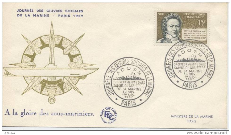 Oeuvres Sociales Ministère Marine1957 30 Novembre  Et 1 Décembre Gloire Des S/S Mariniers - 1950-1959