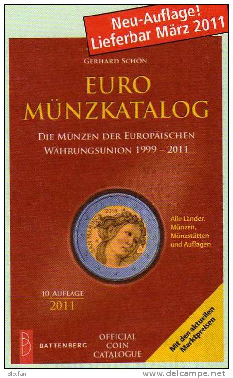 EURO Münzkatalog 2011 Aller EU-Länder Neu 15€ Für Numisbriefe Und NB Catalog For EURO-coins From Europa FL B Lux France - Portugal