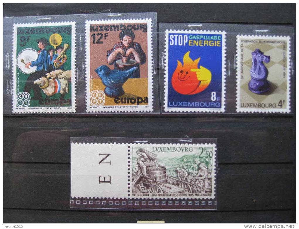 Timbres Luxembourg : Lot Dont Europa** - Nuevos