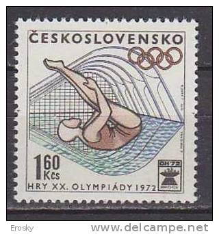 L3571 - TCHECOSLOVAQUIE Yv N°1912 ** OLYMPIADES - Neufs