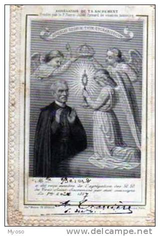 Canivet Non Decoupe,Agregation Du T S Sacrement Fondee Par Le P Pierre Julien Eymard De Veneree Memoire, Carnet - Devotion Images