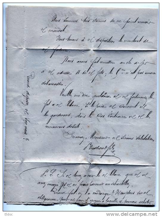 LOULANS-LES-FORGES (Haute-Saône) Gros Chiffres + Cachet Type 22 + OR Identifiée (=Verchamp) - 1849-1876: Période Classique