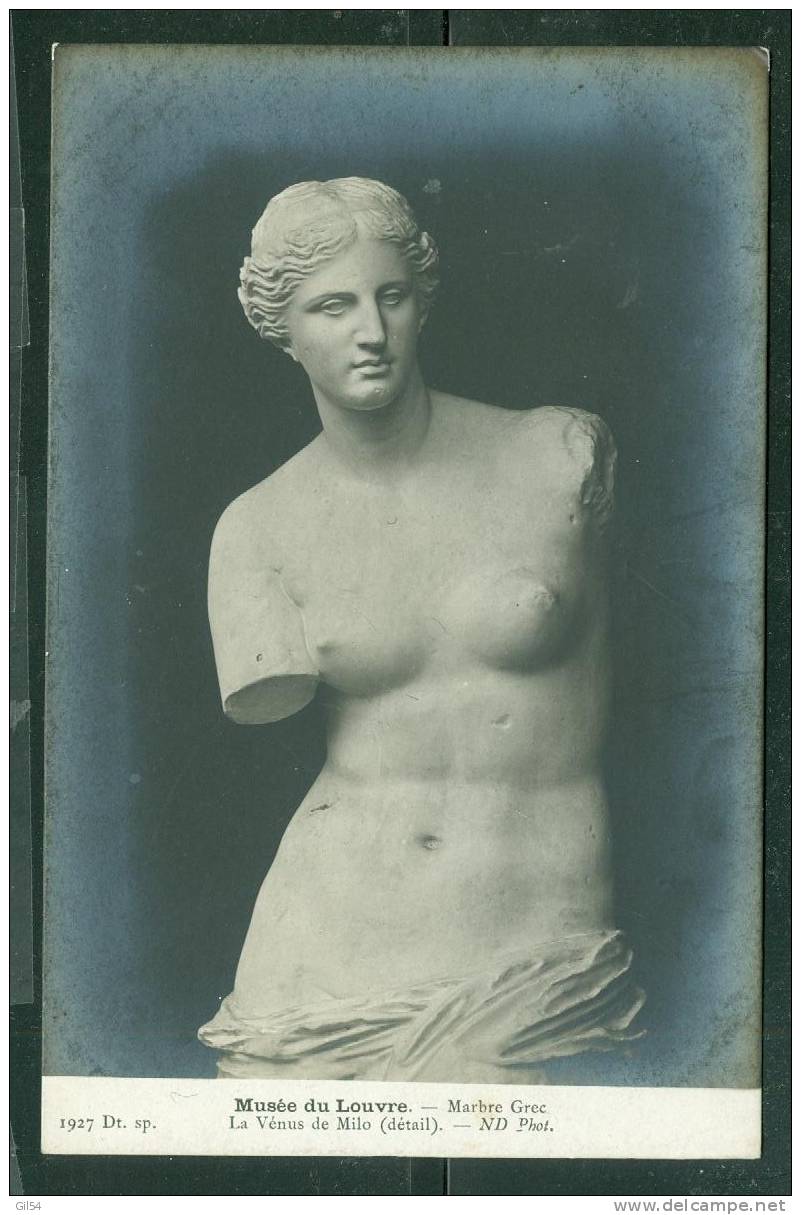 Musée Du Louvre - Marbre Grec - La Vénus De Milo ( Détail )   - Fb72 - Sculptures