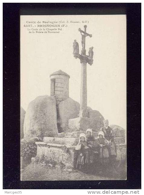 Brignogan La Croix De La Chapelle Pol De La Pointe De Pontusval édit.hamonic N° 4437 Animée - Brignogan-Plage