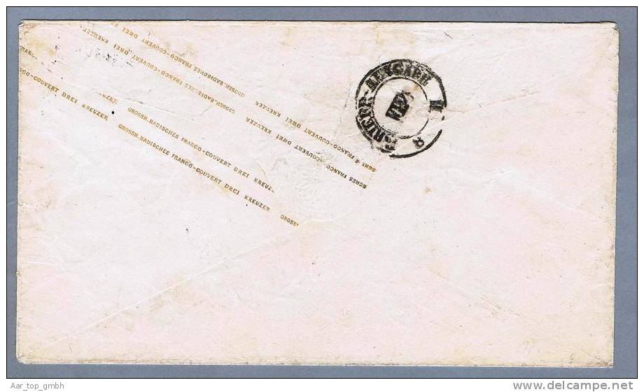 Baden Ganzsache 3 Kreuzer Mi#U6IA Von Mannheim Nach Dresden - Postal  Stationery