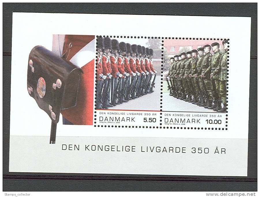 Denmark. Den Kongelige Livgarde, Miniblock,  2008, MNH ** - Blocks & Sheetlets