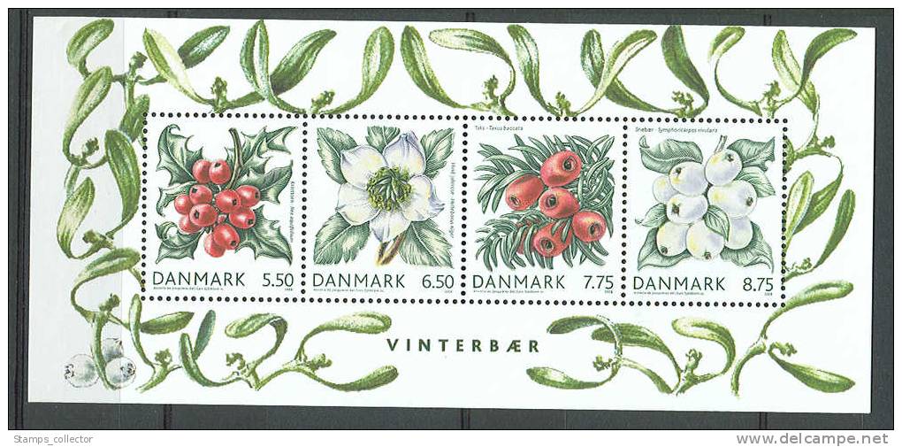 Denmark. VINTERBÆR, Miniblock,  2008, MNH ** - Blocks & Sheetlets