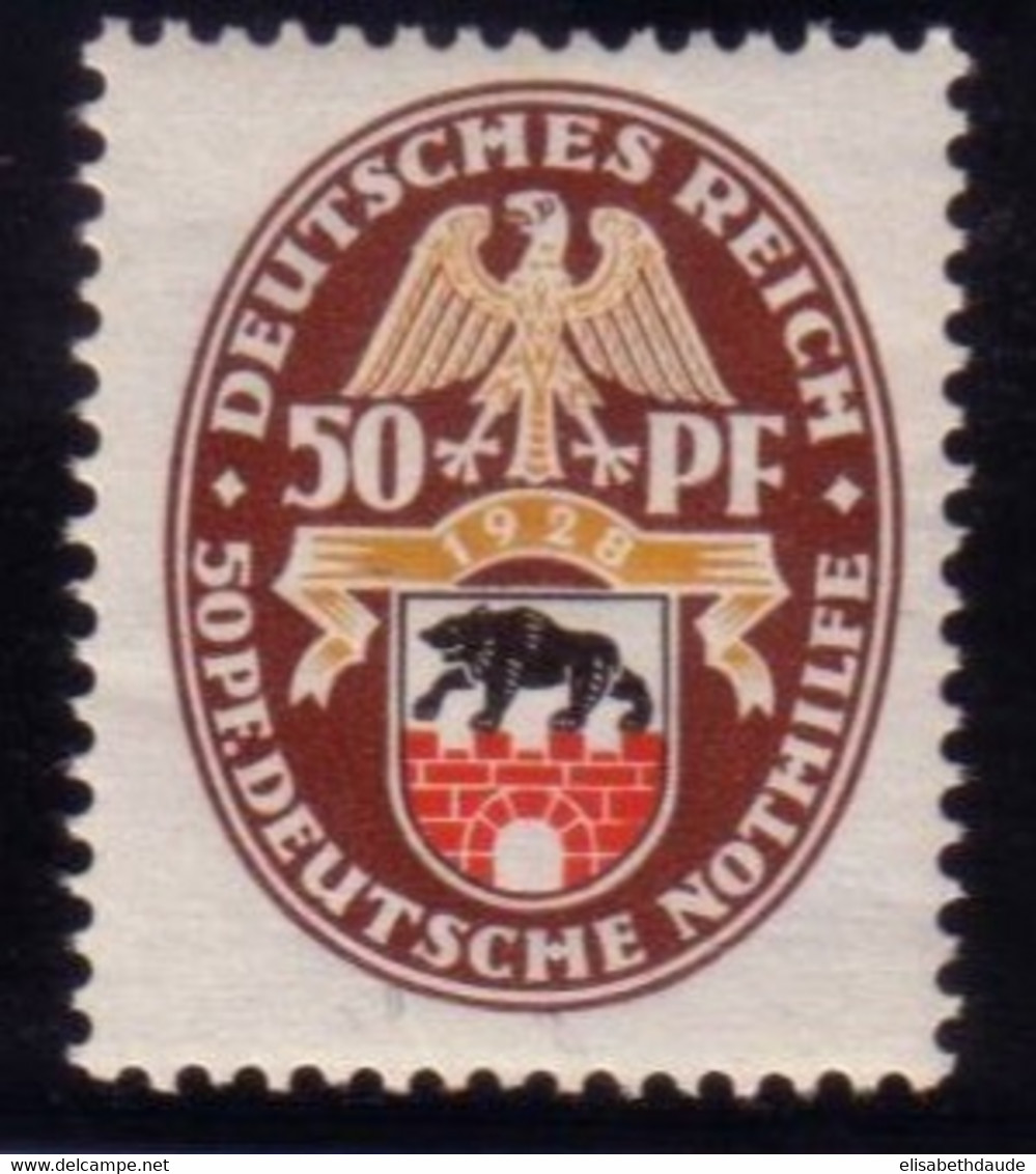 WEIMAR - 1928 - Yvert N° 420 *  - COTE 2005 = 90 EUROS - - Ungebraucht