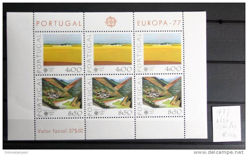 CEPT Europa Portugal 1977 Postfris / MNH Michel  Block 20 Nr 1360/61 - Unused Stamps