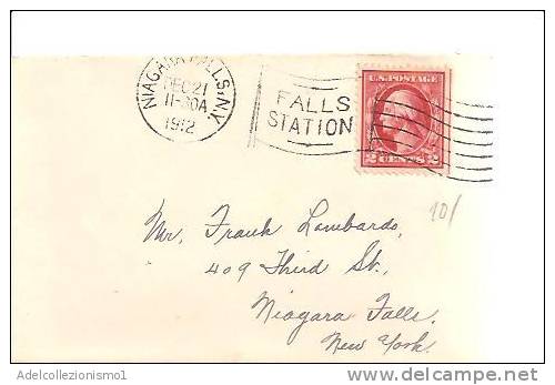 53816)lettera Americana Con Un Valore Da 2c + Annullo Del 21/12/1912 - Postal History