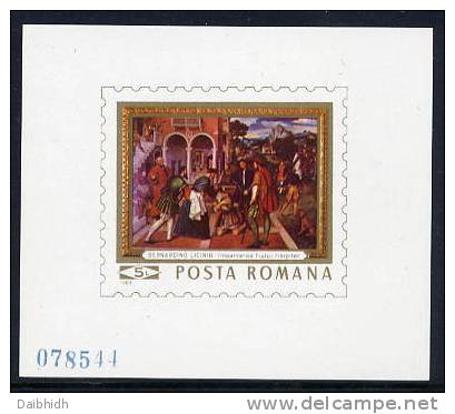 ROMANIA 1969 Licinio Painting Block MNH / **  Michel Block 73 - Unused Stamps