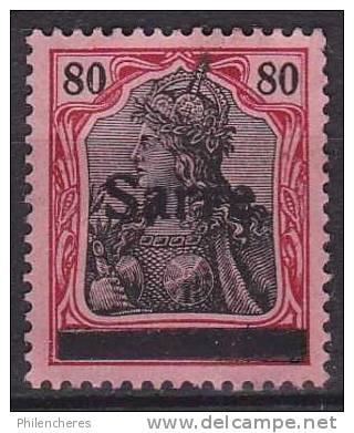 Sarre Yvert N° 16 X - Cote 325 Euros - Prix De Départ 92 Euros - Unused Stamps