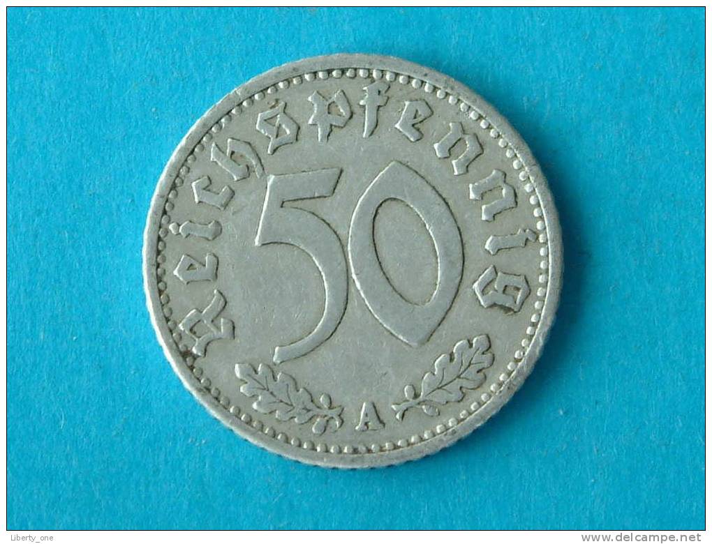 1939 A - 50 REICHSPFENNIG / KM 96 ( For Grade, Please See Photo ) !! - 50 Reichspfennig