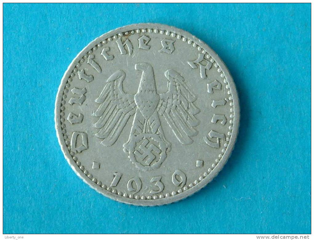 1939 A - 50 REICHSPFENNIG / KM 96 ( For Grade, Please See Photo ) !! - 50 Reichspfennig