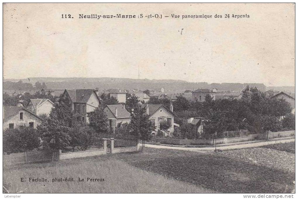 Carte Ancienne - Neuilly Sur Marne