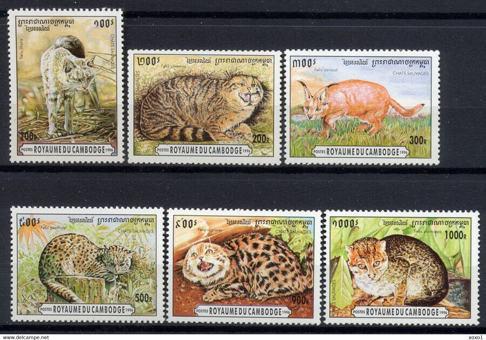 Cambodia 1996 MiNr. 1569 - 1574  Kambodscha Animals Wild Cats The Felinae 6v MNH** 11.00 € - Otros & Sin Clasificación