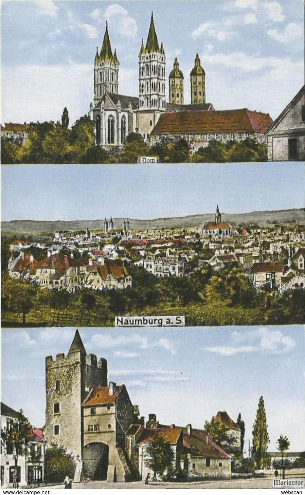 AK Naumburg Saale 3 Bilder Etage Color ~1910 #07 - Naumburg (Saale)