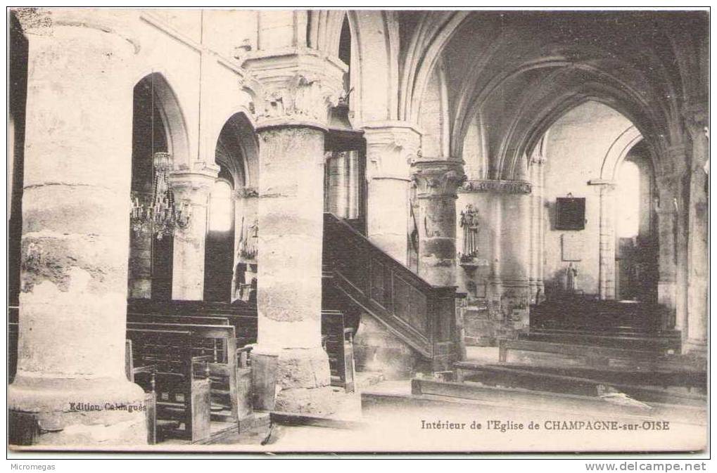 Intérieur De L'Eglise De CHAMPAGNE-sur-OISE - Champagne Sur Oise