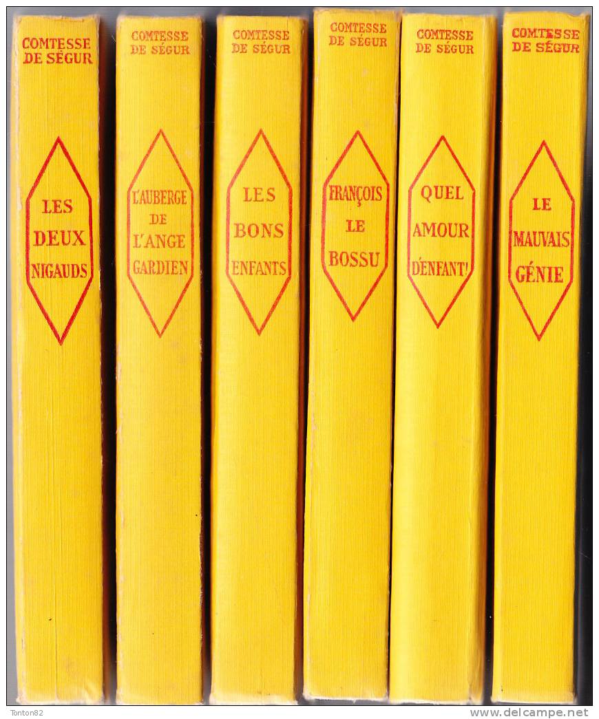 Six romans de La Comtesse de Ségur - Librairie Hachette / Bibliothèque Rose