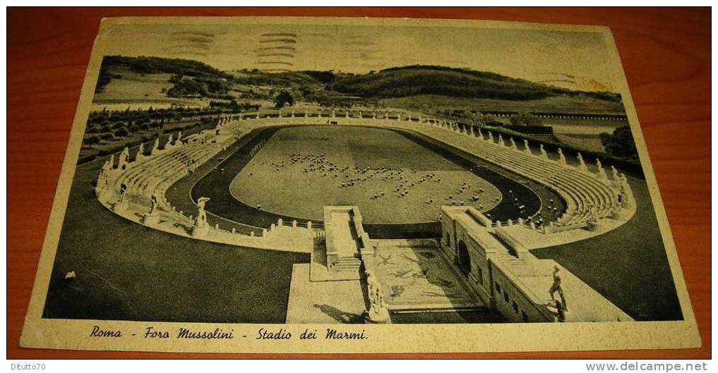 Roma - Faro Mussolini - Stadio Dei Marmi -  Viaggiata - Stades & Structures Sportives