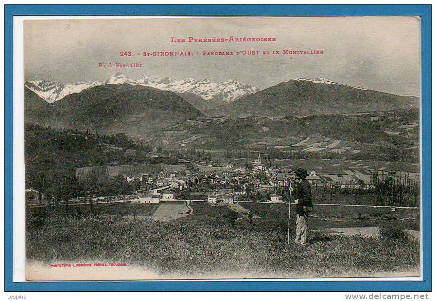 09 - OUST --Panorama D'Oust Et Le Montvallier - Oust