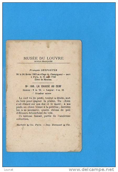 Musée Du Louvre - école Française -Chasse Au Cerf N°166 François Desportes - Autres & Non Classés