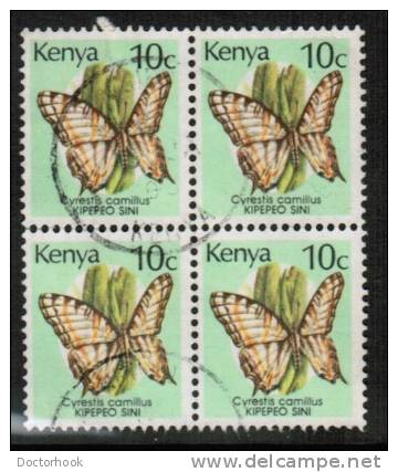 KENYA   Scott #  424A  VF USED Block Of 4 - Kenya (1963-...)