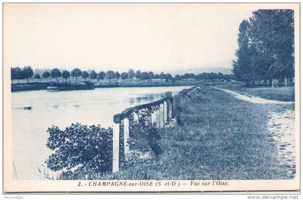 CHAMPAGNE-sur-OISE - Vue Sur L'Oise - Champagne Sur Oise