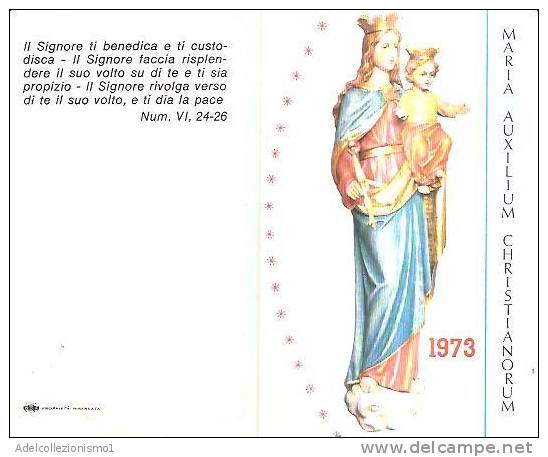 53912)calendario Maria Auxilium Christianorum Anno 1973 - Kleinformat : 1971-80