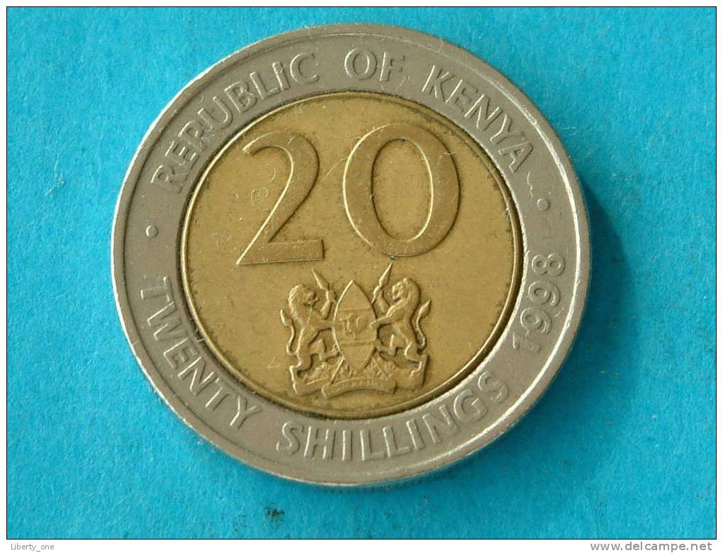 1998 - 20 SHILLINGS / KM 32 ( For Grade, Please See Photo ) !! - Kenya