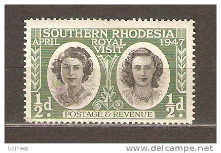 SOUTHERN RHODESIA 1947 - ROYAL VISIT 1/2 - MNH MINT NEUF NUEVO - Rhodesia & Nyasaland (1954-1963)