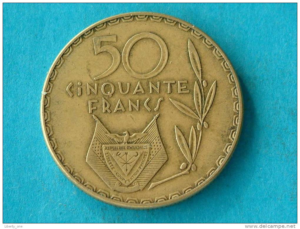 1977 - 50 FRANCS / KM 16 ( For Grade, Please See Photo ) !! - Rwanda