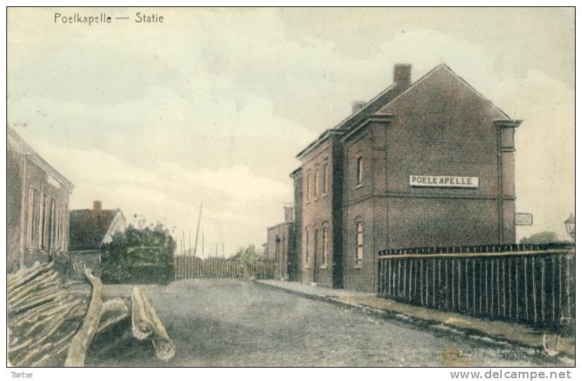 Poelkapelle - Statie -Feldpost  -1915 ( Verso Zien ) - Langemark-Poelkapelle