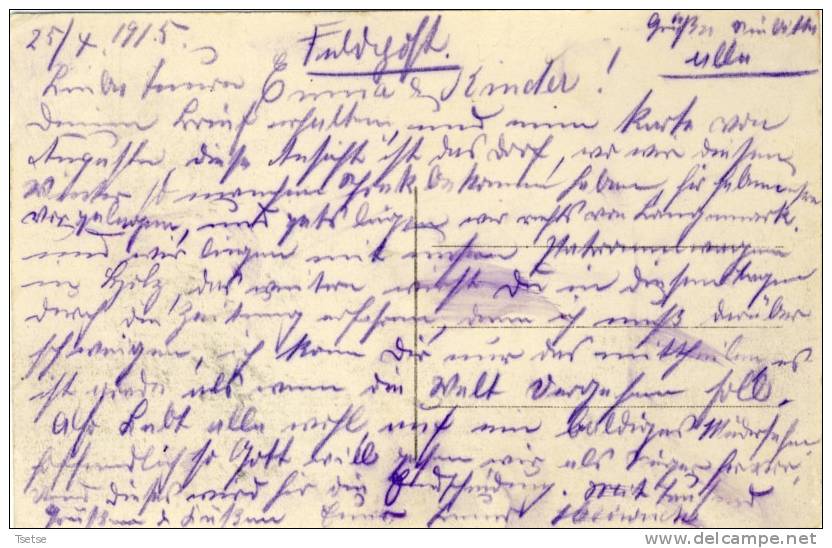 Poelkapelle - Statie -Feldpost  -1915 ( Verso Zien ) - Langemark-Poelkapelle