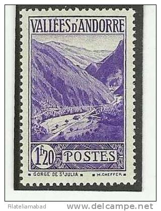 ANDORRA SELLOS DEL CORREO FRANCES +++SIN FIJASELLOS YVERT Nº  76 - Nuevos