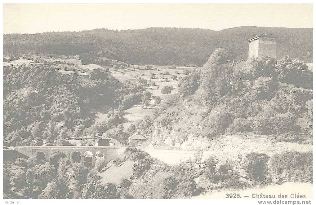 SUISSE.  CHÂTEAU DES CLEES.  BEAU PLAN. - Les Clées