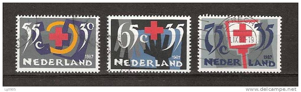 Netherlands Nederland Pays Bas 1381-1383 Used; Croix Rouge, Cruz Roja, Rote Creuz, Red Cross - Rode Kruis