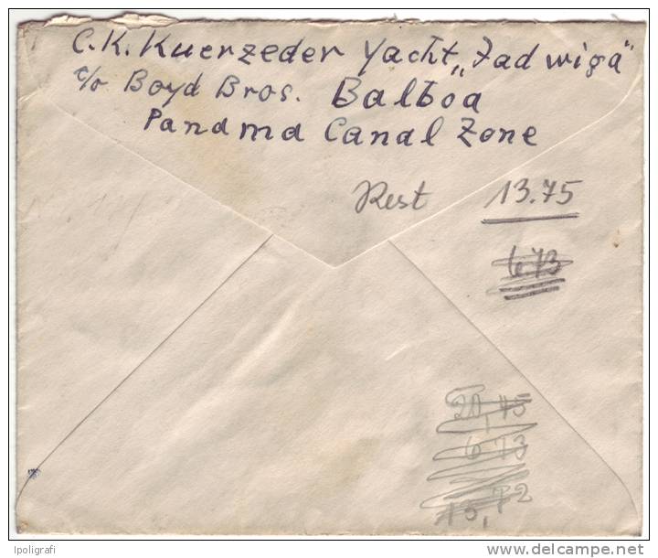 USA Canal Zone - 1935 - Air Mail Letter To Germany 16-8-35 - Zona Del Canale / Canal Zone