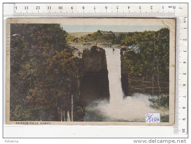 PO5738A# HAWAII - RAINBOW FALLS  VG Hilo-Firenze 1923 Quartiere Postale 25 - Hilo