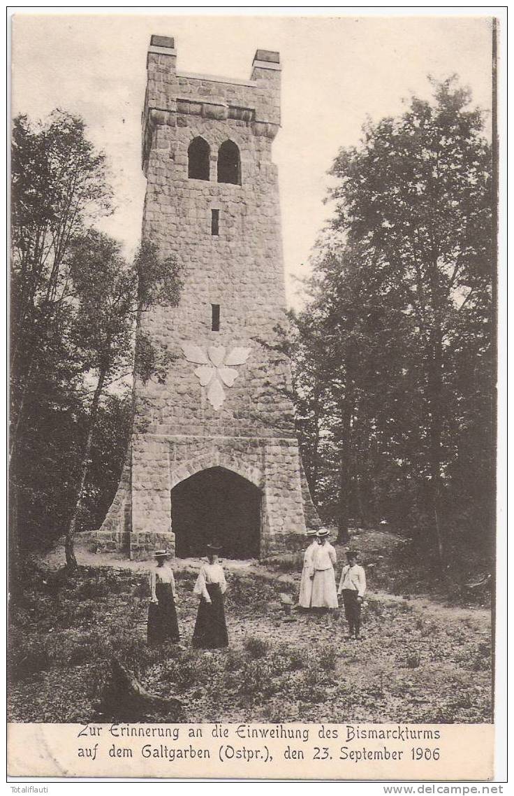 Galtgarben Samland Prilacken Zur Erinnerung An Die Einweihung Des Bismarckturms 23.9.1906 Bratskoe - Ostpreussen