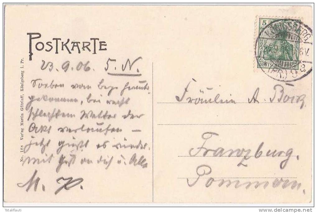 Galtgarben Samland Prilacken Zur Erinnerung An Die Einweihung Des Bismarckturms 23.9.1906 Bratskoe - Ostpreussen