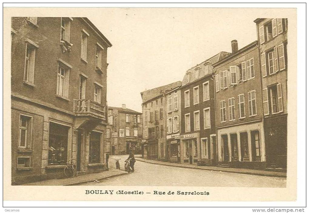 CPA 57 - BOULAY- Rue De Sarrelouis---(commerces, Sanal....) - Boulay Moselle