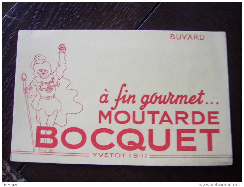 1  Buvard     Moutarde  BOCQUET  ...à Fin Gourmet.... - Mostard