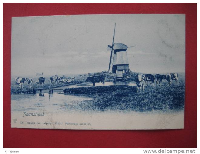 Netherlands-  Zaanstreek-- Windmill  Pre 1907 Undivded Back          ---===ref 140 - Zaanstreek