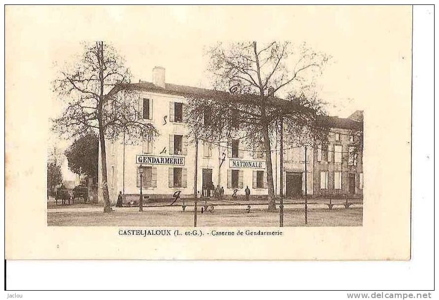 CASTEJALOUX CASERNE DE GENDARMERIE (PETITE ANIMATION ) REF 20559 - Casteljaloux